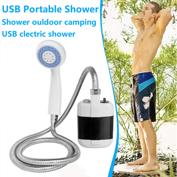 Ducha Eléctrica Portátil 2025 – Ideal para Camping, Viajes y Aventuras