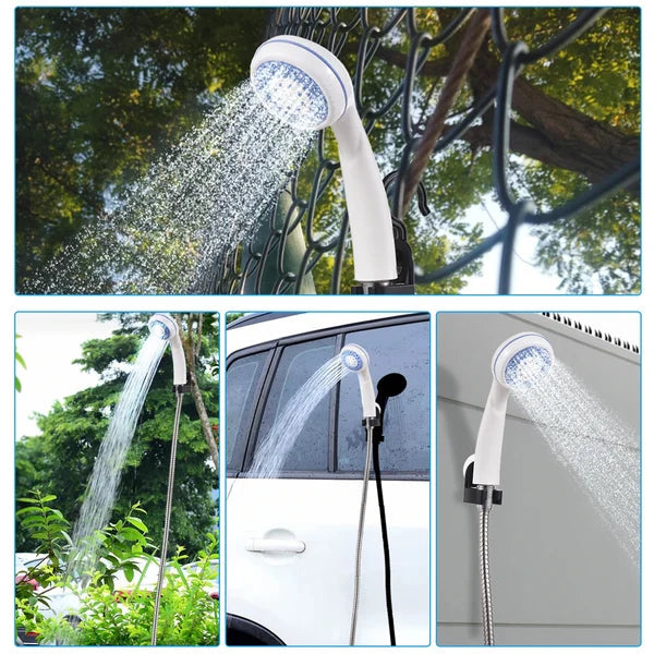 Ducha Eléctrica Portátil 2025 – Ideal para Camping, Viajes y Aventuras