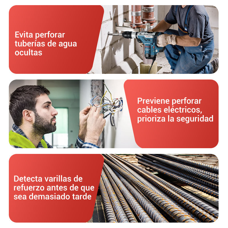 Detector de Metales y Pared Portátil Multifuncional