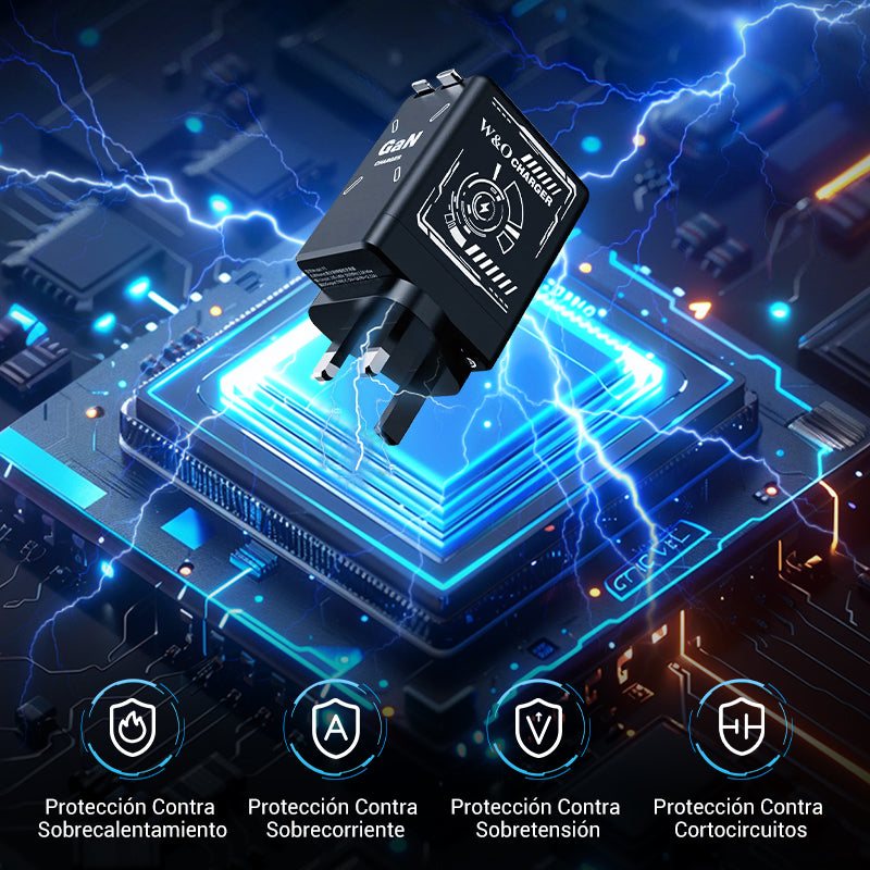 ⏳Especial por tiempo limitado⏰Adaptador de carga rápida con cable y conector tipo C retráctil