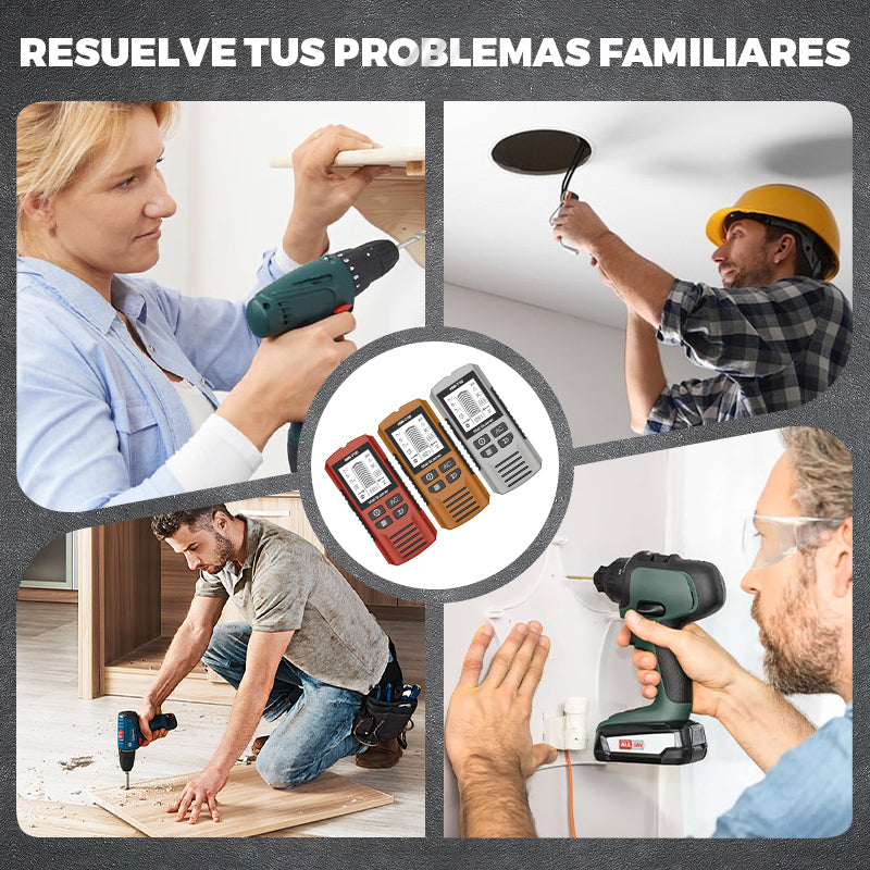 Detector de Metales y Pared Portátil Multifuncional