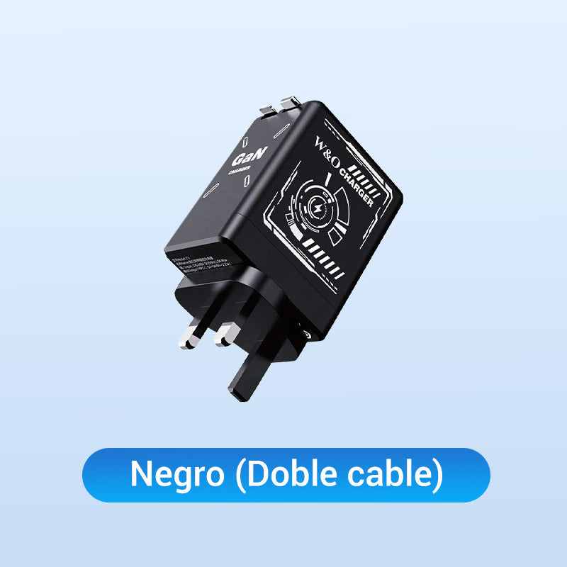 ⏳Especial por tiempo limitado⏰Adaptador de carga rápida con cable y conector tipo C retráctil