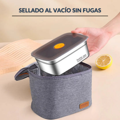 Recipiente Hermético de Acero Inoxidable 316 Premium – Sellado al Vacío, Antibacteriano y Seguro